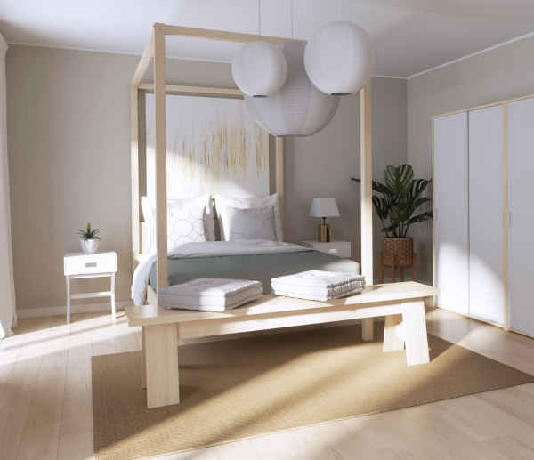 lit à baldaquin ROMANCE