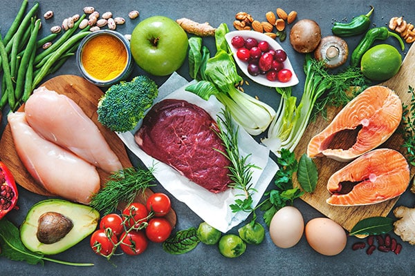 Aliments sains et légers