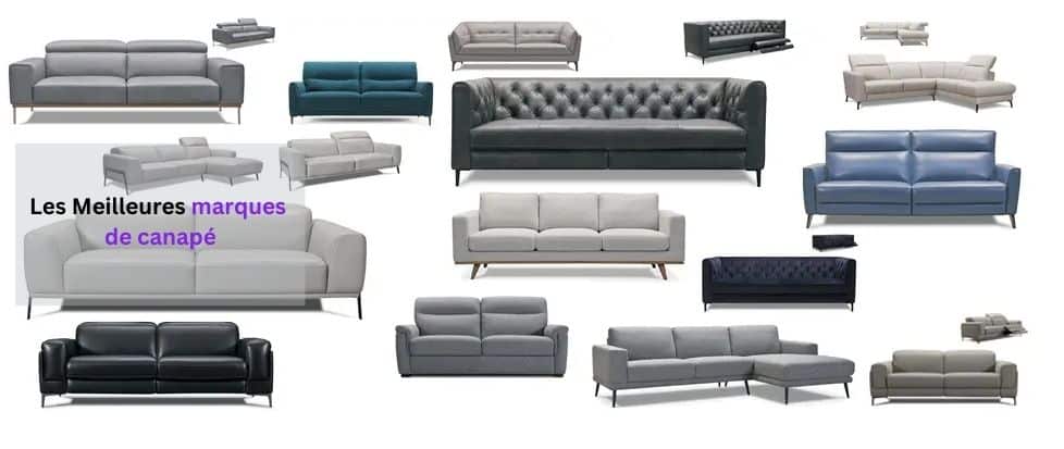 Les meilleures marques  de canapé